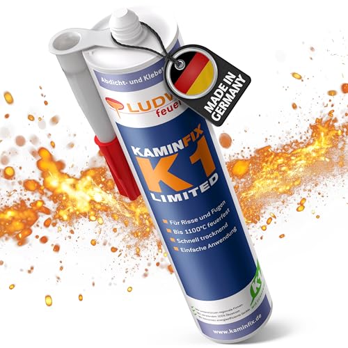 Feuerfester Kleber, Kleber zur Kaminreparatur, Schamottekleber, Ofenkleber, hitzebeständig bis min.1000°C. Klebt auch feuerfeste Bauteile