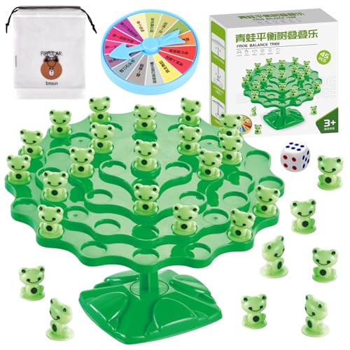 Frosch Balance Mathematik Spiel, Waage für Kinder Toad, Frosch Balance Zählspielzeugwaage, Frosch Balance Zählen Spielzeug, Mathe Waage Montessori Spielzeug für Familientreff (B)