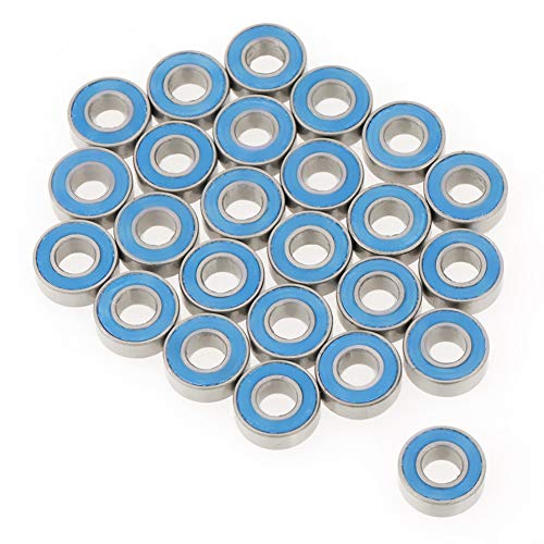 25 Stück / Set MR115-2RS Blue Metal Rubber Sealed Ball Bearings 5 ​* 11 * 4 mm