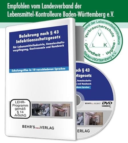Belehrung nach §43 Infektionsschutzgesetz: Für Lebensmittelindustrie, Gastronomie, Gemeinschaftsverpflegung und Handwerk in 10 Sprachen