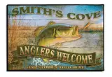 Badteppich Angler-Angelhütte Schmutzfangmatte Waschbar Komfortabel Küchenmatten Für Eingang Schlafzimmer Garage 40X60Cm