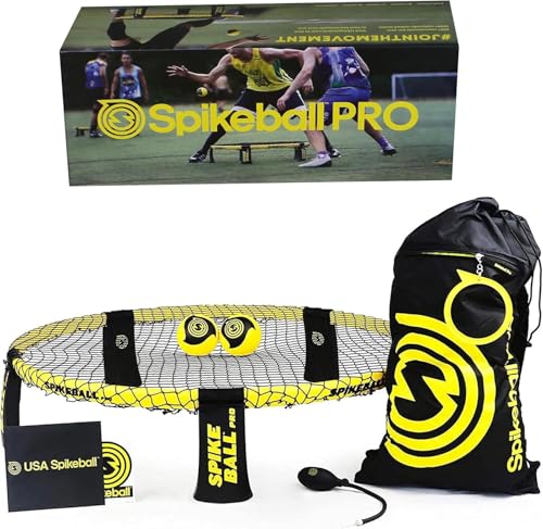 Spikeball Pro Kit (Turnier Edition) - Mit verbessertem, stärkerem Netz, neu designten Bällen für mehr Spin