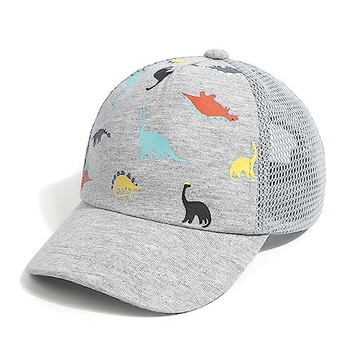 JANGANNSA Children's Baseball Cap Dinosaur Horn Summer UV Children's Hat for Boys Girls 2-4 Years