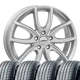 4 Sommerräder Sommerkompletträder Vidron 7,5x18 ET 50 5x112 Brillantsilber mit 225/40 R18 92Y NEX N Fera SU1 XL