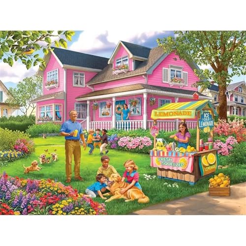 Puzzle 500,Puzzles für Erwachsene,Familienpark Puzzles für Kinder DIY Kit Holzspielzeug Unique Gift Home Decor Frameless