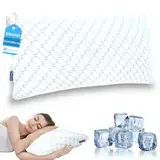 SINGHAI Kopfkissen 40x80 cm, Memory Foam Kissen, Kühlendes Kopfkissen, Flach Nackenkissen Orthopädisches Seitenschläferkissen