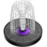SZMP Solar Springbrunnen für außen 3.5W, 2025 Upgrade Solarbrunnen Teichpumpe Solar mit 8 Effekte, Solar Wasserpumpe Solar schwimmender Fontäne Pumpe für Garten, Vogel-Bad, Teich, Fisch-Behälter