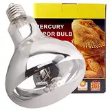 DERNORD UVA UVB Wärmelampe- UV Licht Lampe 80 Watt für Schildkrötenhaus Gecko Bartagamen Terrarium Solar Strahler Vollspektrum Tageslichtlampe E27 Fassung