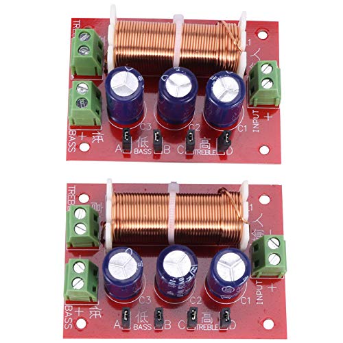 PRATYAHARA 2 Stück, 400 W, Frequenzteiler, 2 Wege, Hochtöner, niedrige Lautsprecher, Frequenzteiler, für 2 – 16 Ohm