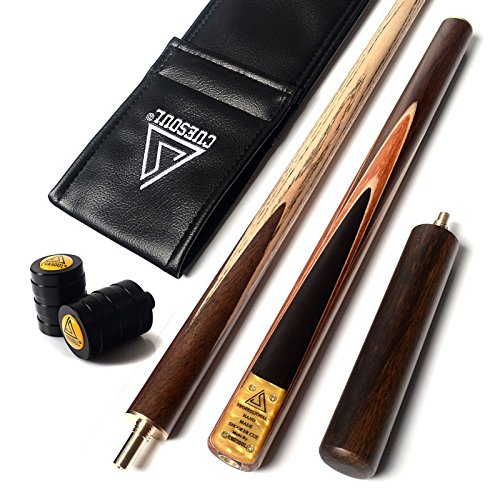 CUESOUL 57 "Handcraft 3/4 Joints Snooker Queue mit Verl?ngerung/Gelenk Protector verpackt in Kunstleder Cue Bag (D305)