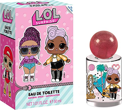 L.O.L. Surprise! Parfüm für Kinder: Eau de Toilette im schönen Glasflakon mit Kugel-Verschluss, 1er Pack (30ml)