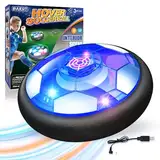 Air Power Fußball, USB wiederaufladbare Soccer Kinderspielzeug Hover Ball mit schützenden Schaumstoff-Puffer und Bunte LED-Leuchten für 3-12+ Jahre alt Junge Mädchen,Hover Kinder Fußballspiel