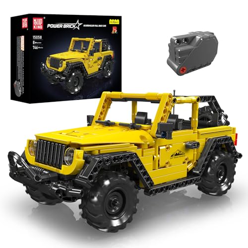 Mould King 15058 Technik Offroad-Fahrzeug Auto großes Set für Erwachsene, Modellauto-Bausatz, Ausstellungsstück für Sammler (746 Teile) Technologie Rückwärtsfahrzeug Klemmbausteine Bausatz