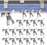 Qkansiw Teppich-Display-Stahl-Clips – Tapisserie-Halter, Greifer, Teppichhalter, Quilt-Klemmen zum Aufhängen von Teppichen zu Hause, Geschäft, Ausstellung, Trocknen nach dem Waschen, 20 Stück