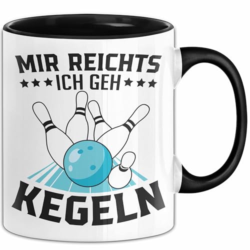 Mir Reichts Ich Geh Kegeln Tasse Geschenk Für Kegler Kaffee-Becher (Schwarz)