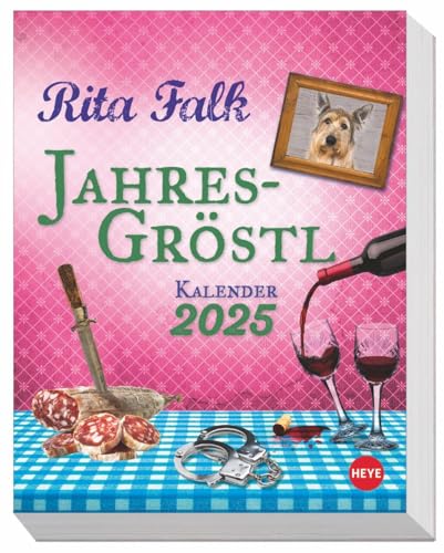 Rita Falk Jahres-Gröstl Tagesabreißkalender 2025: Abreiß-Kalender für alle Eberhofer-Fans. Tischkalender 2025 mit lustigen Zitaten und Rezepten aus ... zum Aufhängen. (Tagesabreißkalender Heye)