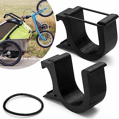 Mobilefox Universal Fahrrad Laufrad Halterung Fahrradträger Halter Adapter für Thule Chariot Anhänger