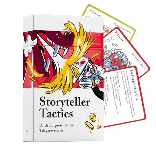 Storyteller Tactics-Kartendeck, Business-Tool zur Verbesserung Ihres Einflusses, Ihres Selbstvertrauens und Ihrer Überzeugungskraft in Workshops, Verkaufsgesprächen, Besprechungen