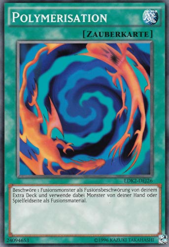 LDK2-DEJ26 - Polymerisation - Common - Reprint - Deutsch - Legendary Decks II - mit LMS Trading Fieldcenter-Karte Yugioh