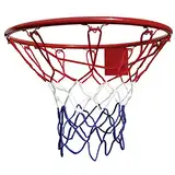 Best Sporting Basketballkorb Outdoor Wandmontage I Stabiler Basketball Korb Outside mit Standard Ø 45 cm und Netz I Basketballkorb Kinder Outdoor I Basketballkörbe für Action auf Hof und im Garten