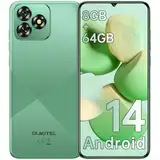 OUKITEL C53 Android 14 Smartphone Ohne Vertrag - 8GB+64GB/1TB erweiterbar Handy Ohne Vertrag, Octa Core 6,6" HD+ Smartphone, 13MP+5MP Kamera 4300mAh, 4G Dual SIM Simlockfreie Handys, Gesicht/GPS, Grün