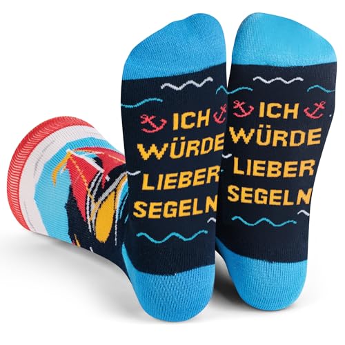 Ich Würde Lieber Segeln Socken Lustiges Geschenk für Männer und Frauen