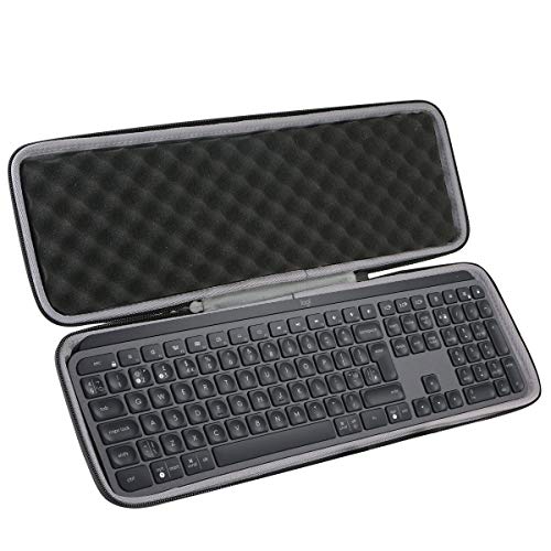 co2CREA case Harte reiseschutzhülle Etui Tasche für Logitech MX Keys/MX Keys S/MX Keys Plus Fortschrittliche Kabellose Tastatur (Nur Tasche, Enthält Keine Tastatur)