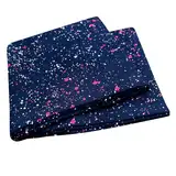 Wollhuhn ÖKO Kinder/Jungen/Mädchen Cooles Elastisches Stirnband/Haarband Bequem Zweilagig Jersey Viele Motive (Galaxy Rot)