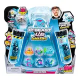 MrBeast Lab Swarms Mega-Laborpackung Chaos Chomper; Experimentieren, Wasser hinzufügen, Reagenzglas schütteln, 12 Sammelfiguren enthüllen; 100+ zum Sammeln; Mega-Packung mit Panther der Sonderedition