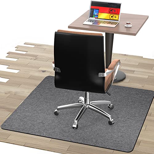 Unterlage Schreibtischstuhl 100X120cm Bodenschutzmatte Bürostuhl Saugfähige Unterlage-Kratzfest für Parkett und Hartböden Bürostuhl Unterlage für Stühle Hohe Dichte Anti-Silp Gary