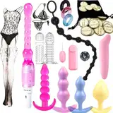 Analplug Set Silikon Analplugs Plugset Unterwäsche Sex Weiches Anal Sextoyset für Damen Herren Paare Anfänger Frau Analplugs Klein,Mittel,Groß