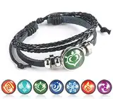 Genshin Impact Armband,1 PCS Anime Leuchtendes Armband Mit 7 Elements Yuansh Ersatzteilen Genshin Impact Spielelement Abzeichen Anime Armband Peripherie für Kinder Erwachsene Anime-Fans