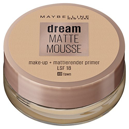 Maybelline New York Make Up, Dream Matte Mousse Make-Up, Mattierend, Nr. 40 Fawn