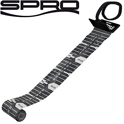 Spro Freestyle Ruler 120cm - Maßband zum Spinnfischen, Measuring Mat zum Messen von Raubfischen, Fischmaßband, Fische messen