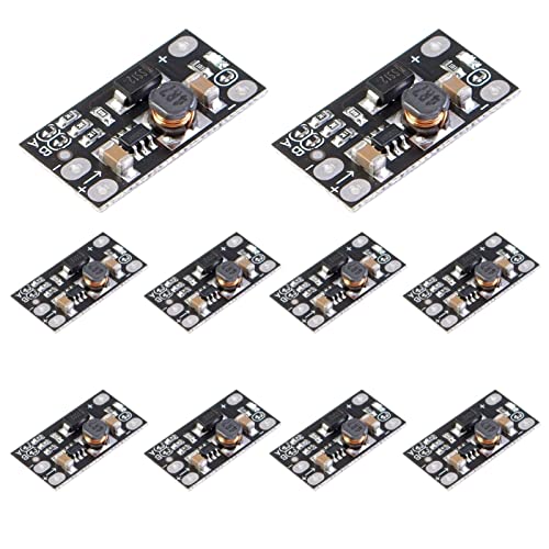 DC DC Wandler Step Up Converter 3.7 auf 12V LAOMAO Spannungsregler Lithium Batterie Boost Modul 5V 9V 12V Netzteil (10 Pack)…