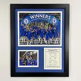 Legends Never Die, Inc. Chelsea FC | 2020–2021 UEFA Champions League Gewinner | 30,5 x 38,1 cm gerahmte Fotocollage