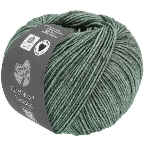 LANA GROSSA Cool Wool Vintage | Merinoklassiker mit Ton-in-Ton Farbeffekt | Handstrickgarn aus 100% Schurwolle (Merino extrafein) | 50g Wolle zum Stricken & Häkeln | 160m Garn