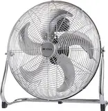 Be Cool Windmaschine 45cm BC45WM2205 – Ø 45 cm, 120 Watt, Aluminium-Design, Neigung stufenlos verstellbar, chrom