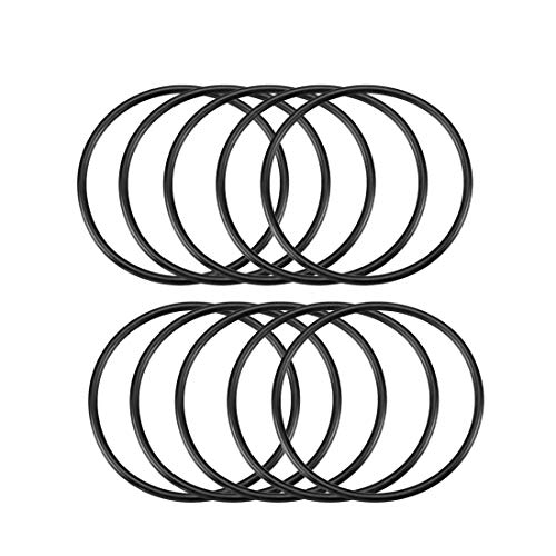 sourcing map Packung mit 10 Motor Scheibe metrischer O-ring Nitrilkautschuk Dichtring 68mm Außendmr. 62mm Innendmr. 3mm breit