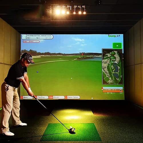 ANOUSH Thicken Golf Simulator Impact Screen, mit Ösenlöchern, schlagfest, verdickt, langlebig, gepolstert, dämpfend, Display-Projektor-Leinwand für Golftraining, Größe: 2,85 m x 5 m/9,35 ft x 16,4 ft