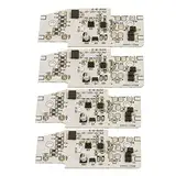 Solar Light Controller Module, Solar Lamp Control Board High Efficiency 4PCS für DIY Straßenlaternen