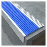 Treppennase aus Metall, L-Form, Aluminium, rutschfest, wasserdicht, 0,9/1/1,1/1,2/1,3/1,4/1,5/1,6 m lang, blau, perfekt für Treppensicherheit und Haltbarkeit