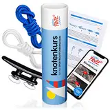CAPTAIN FRITZ ®, Knoten Übungsset mit Lernvideos für SBF See, SBF Binnen, Segelschein und Bodenseeschifferpatent, einfaches Knoten Üben & Lernen, maritimes Geschenk