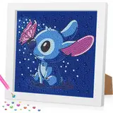 Daisen Art Diamond Painting with Frame 5D DIY Diamont Painting Set, Diamond Painting Kinder, Diamond Painting Pictures Arts Craft for Home Wall Decor 18 * 18cm