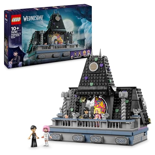 LEGO Wednesday: Wednesdays und Enids Zimmer im Studentenwohnheim, Nevermore Academy zum Sammeln und Umgestalten, Sammlerstück mit 4 Spielfiguren, Spielzeug für Mädchen, Jungen und Fans 76781