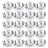 20 Stück Ohrstecker Flacher Verschluss 925 Silber Nickelfrei Hypoallergen Mädchen Ohrringverschlüsse Stecker Verschluss Gegenstecker Ohrring Stopper Butterfly Verschluss