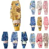 Generisch Kinder Thermohose Gefütterte Hose Winterhose Kuschel Jogginghose Thermo Leggings Elastische Taille Sporthose Warme Hosen für Jungen und Mädchen 1-13 Jahre Alt