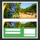 10 Stück Geschenkgutscheine (Wein-620) Gutscheine Gutscheinkarten für Bereiche wie Gastronomie, Weinhandel, Restaurant, Getränkehandel