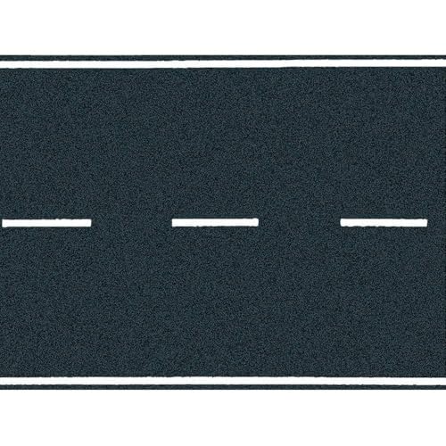 NOCH® Bundesstraße, realistisches Modell Straße, Asphalt 100 x 8 cm für die Spurweite H0 ideal zum Modellbau und DIY