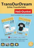 TransOurDream Echte Transferfolie Bügelfolie Hell+Dunkel Inkjet/Laser, T-Shirt Transferpapier (durchscheinend +Weiss Folie), A4X (5+5) Blatt,für helle/Dunkel Textilien, Textilien Aufbügeln(DE-LD-5+5)